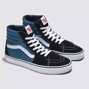 Vans Sk8-Hi Two Tone Sneakers in Blue/Navy